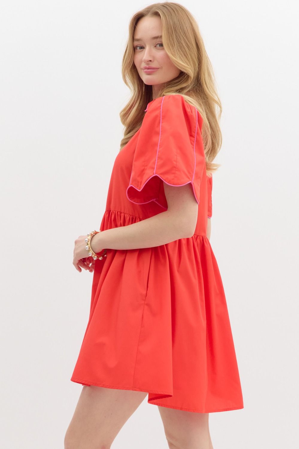 She Wants Tulips Dress - Red