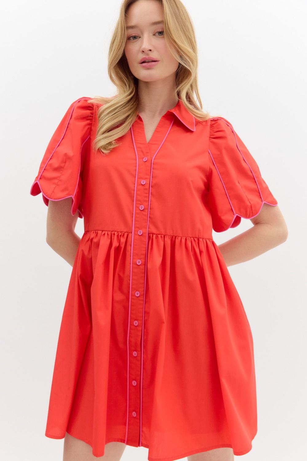 She Wants Tulips Dress - Red