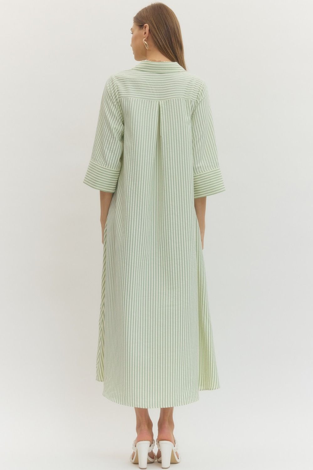 The Kinsley Dress - Sage