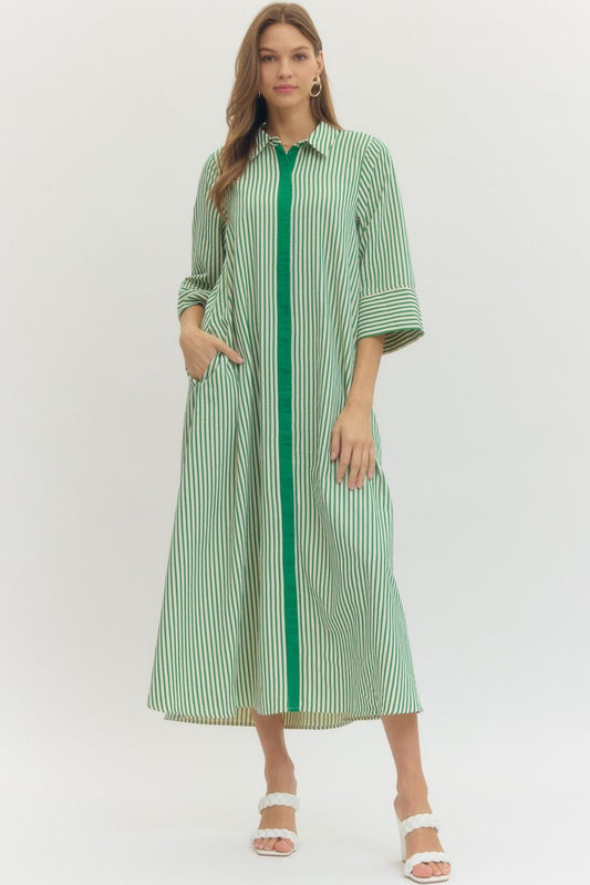 The Kinsley Dress - Green