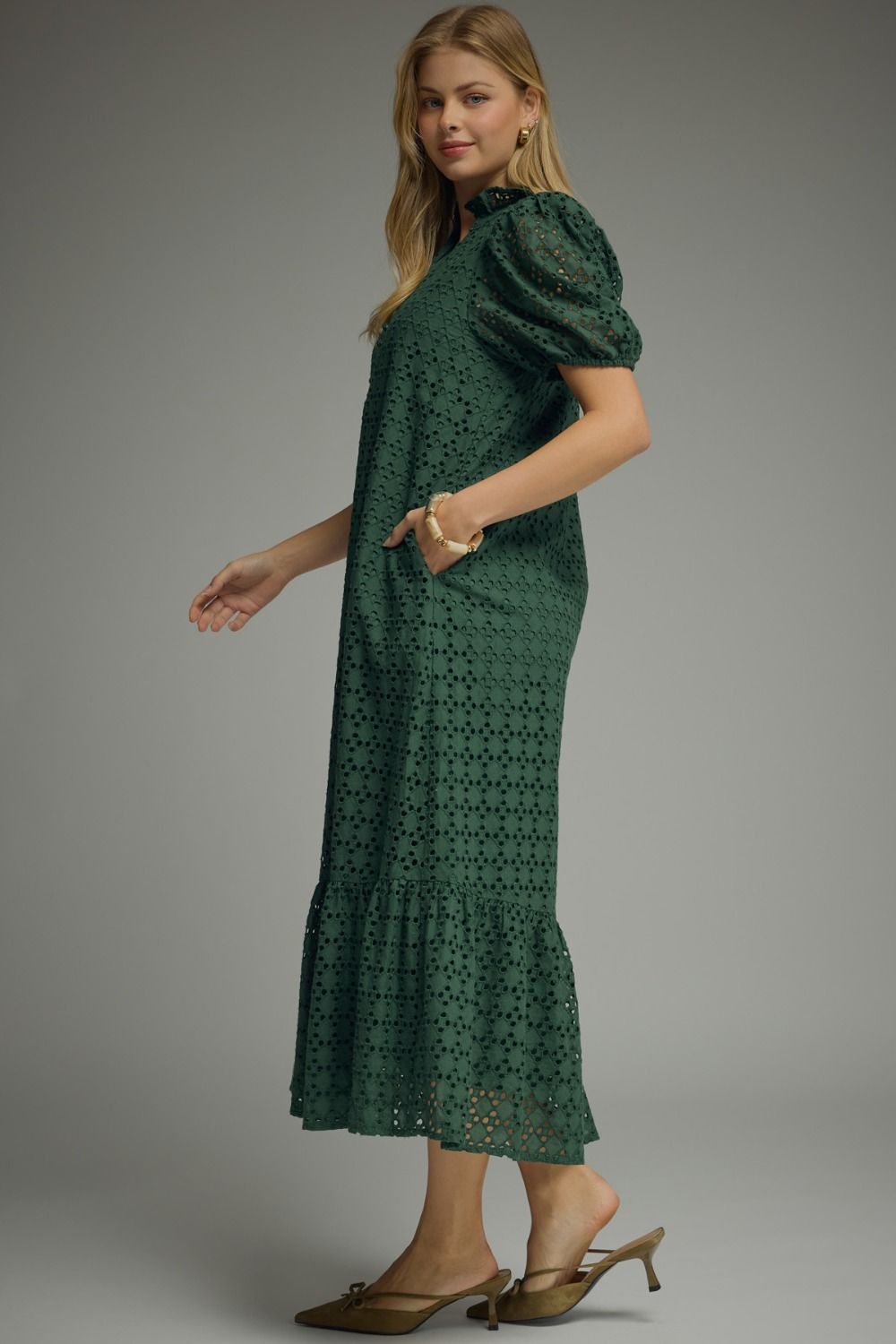 Evermore Dress - Hunter Green