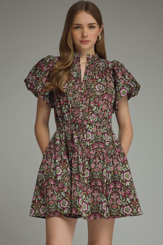 Not Sorry Dress - Brown
