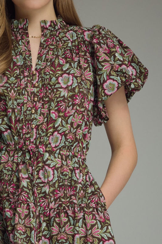 Not Sorry Dress - Brown