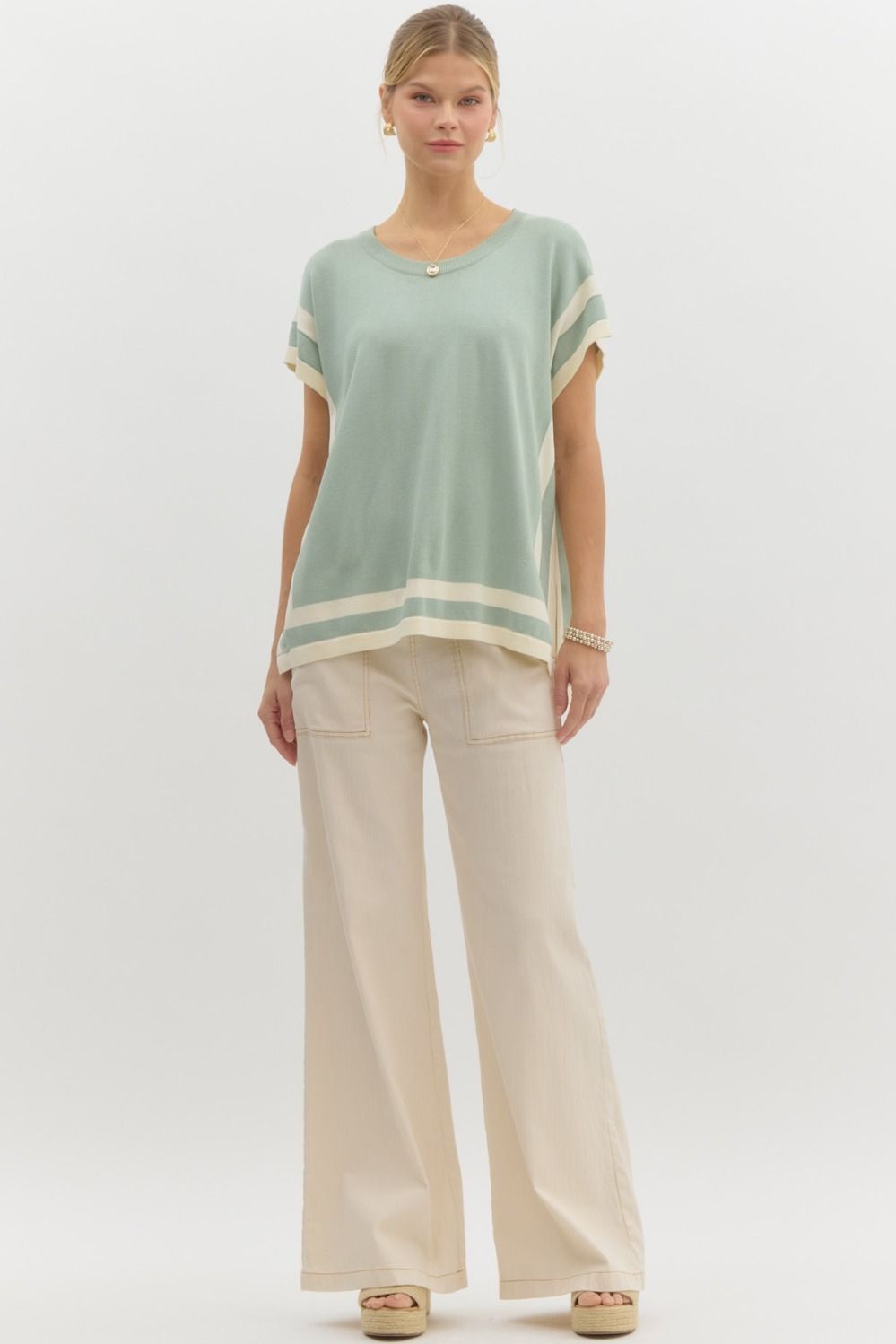 Pretty Soul Top -  Sage