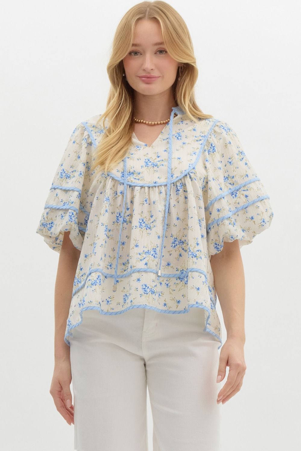 Small Reminders Top - Blue