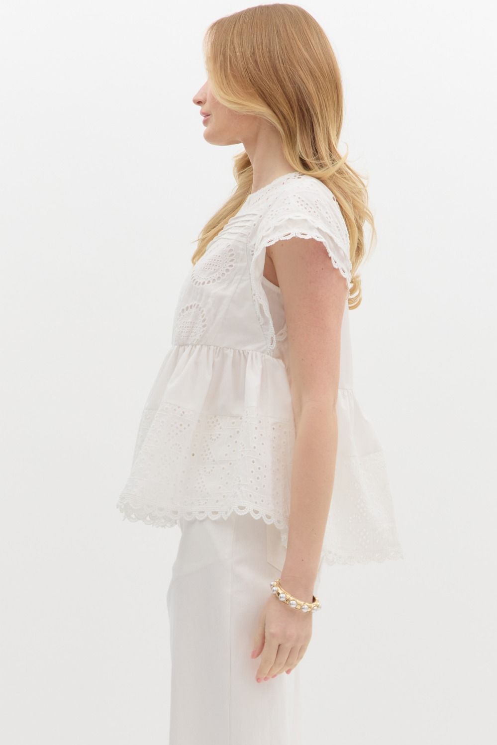 Watch Me Shine Top - White