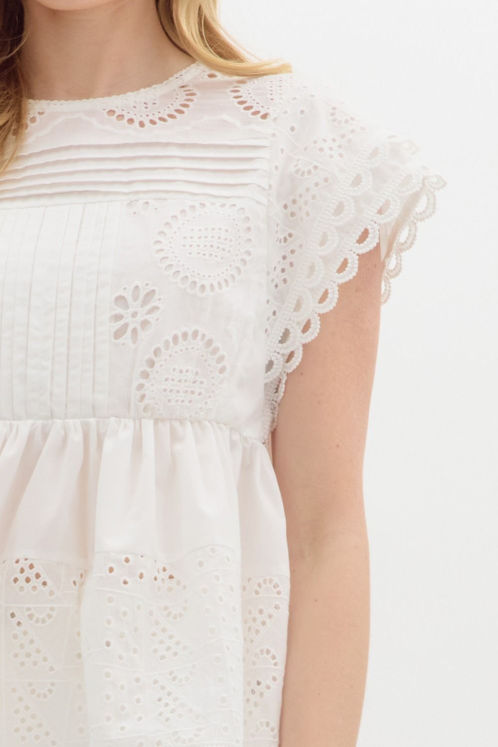 Watch Me Shine Top - White