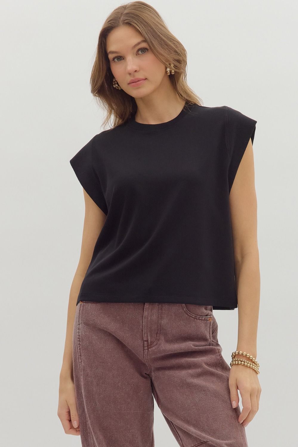 Fall Back Top - Black