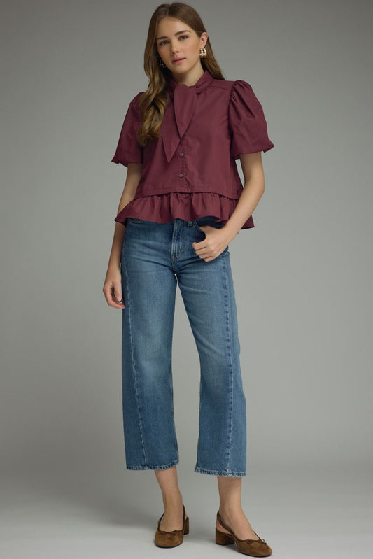 Champagne Tower Top - Burgundy