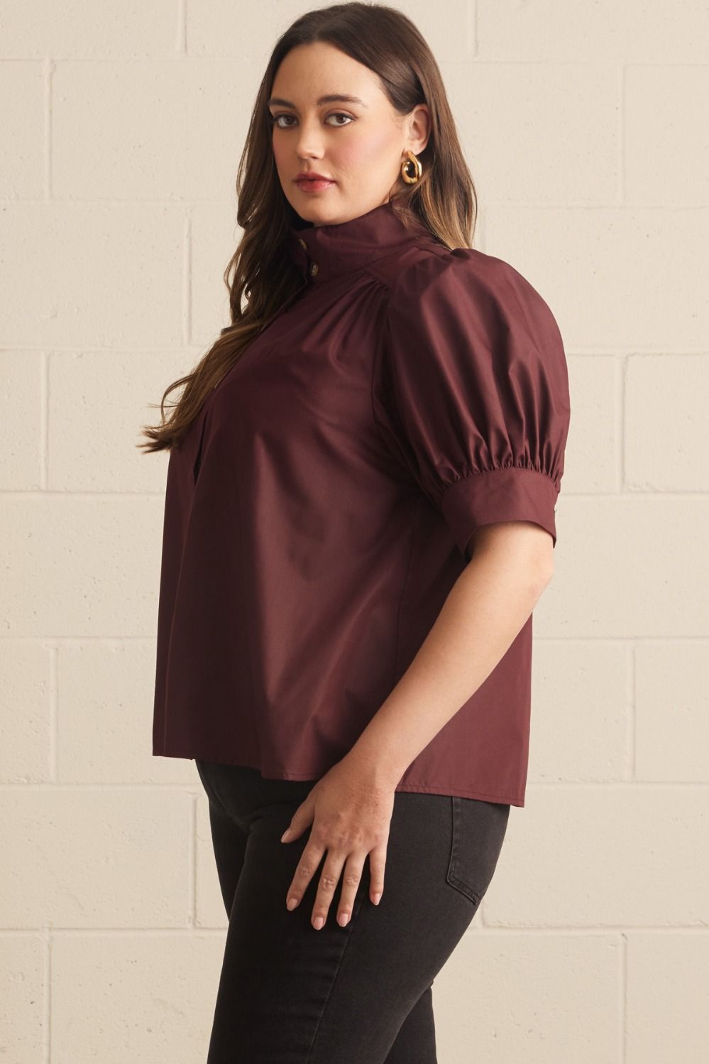 Libra Top - Burgundy