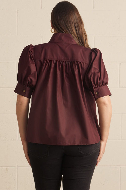 Libra Top - Burgundy