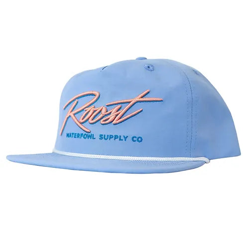 Roost Script Logo Rope Hat Blue