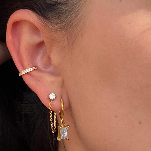 Ellie Vail Sloane Chain Stud Earring