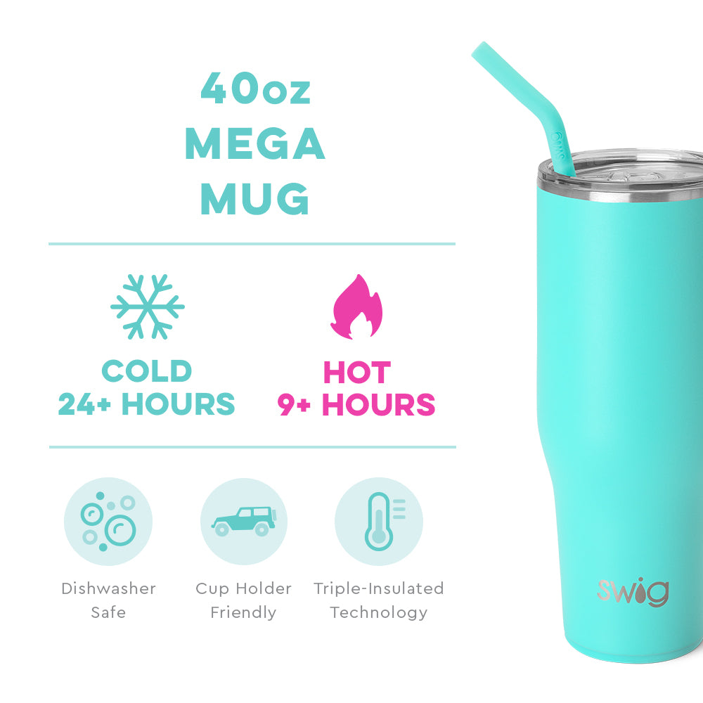 40oz Swig Aqua Mega Mug