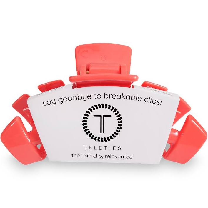 Teleties Large Coral Claw Clip