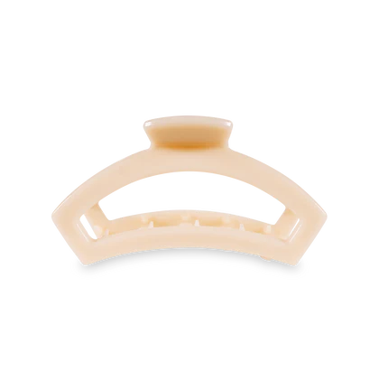 Teleties Almond Beige Medium Open Claw Clip