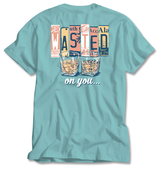 Anna Grace Wasted Tee - Chalky Mint