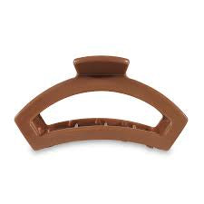 Teleties Large Open Claw Clip Caramel