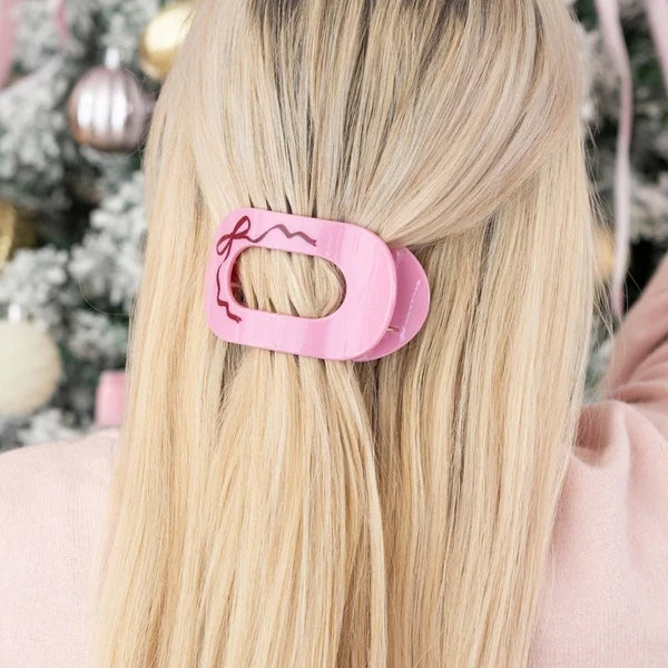 Teleties Medium Round Flat Clip - Holiday Collection