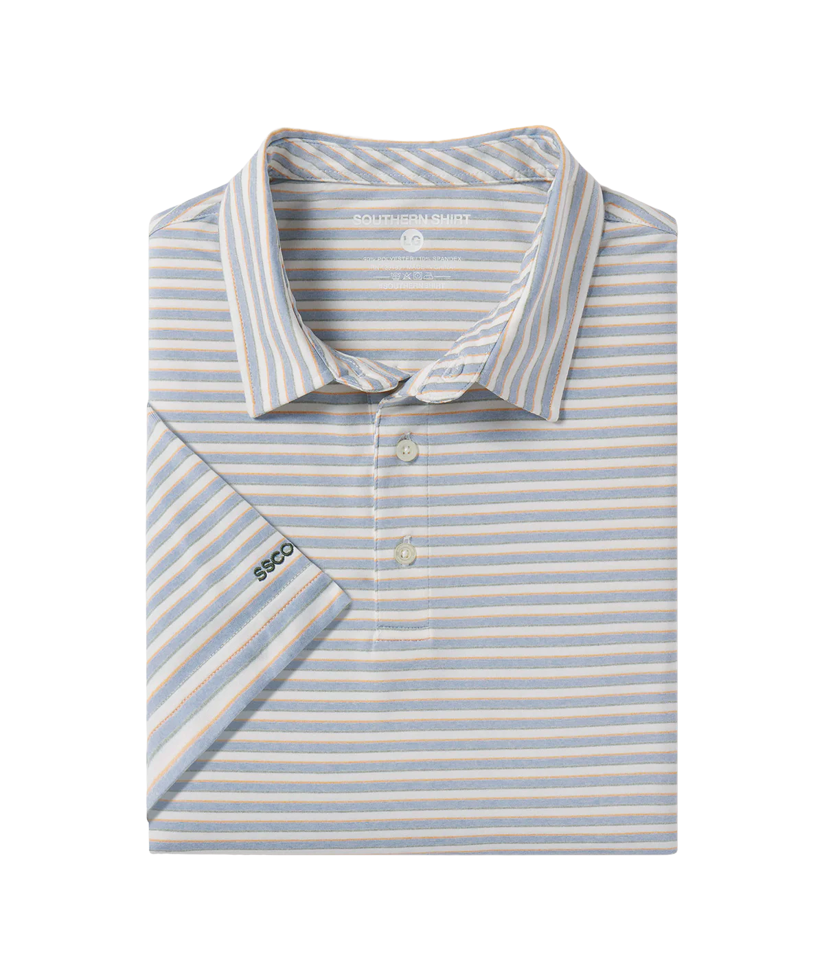 Cahaba Heather Stripe Polo - Hampton