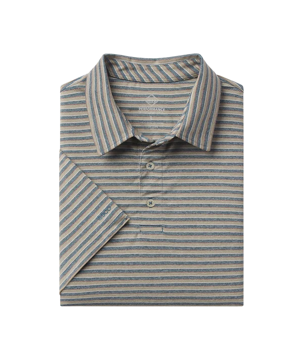SSCO Cahaba Heather Polo - Blue Ridge
