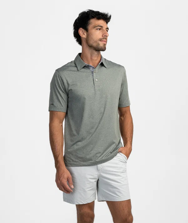 SSCO Grayton Heather Polo - Gunstock