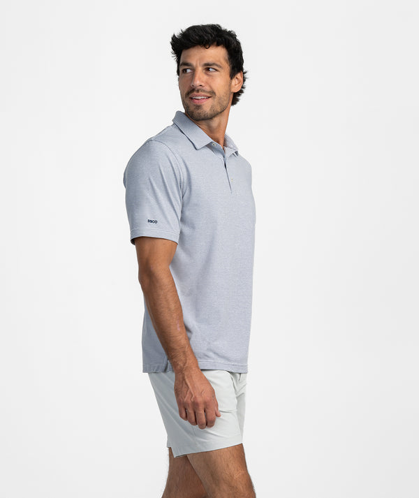 SSCO Heather Madison Stripe Polo - Windsor