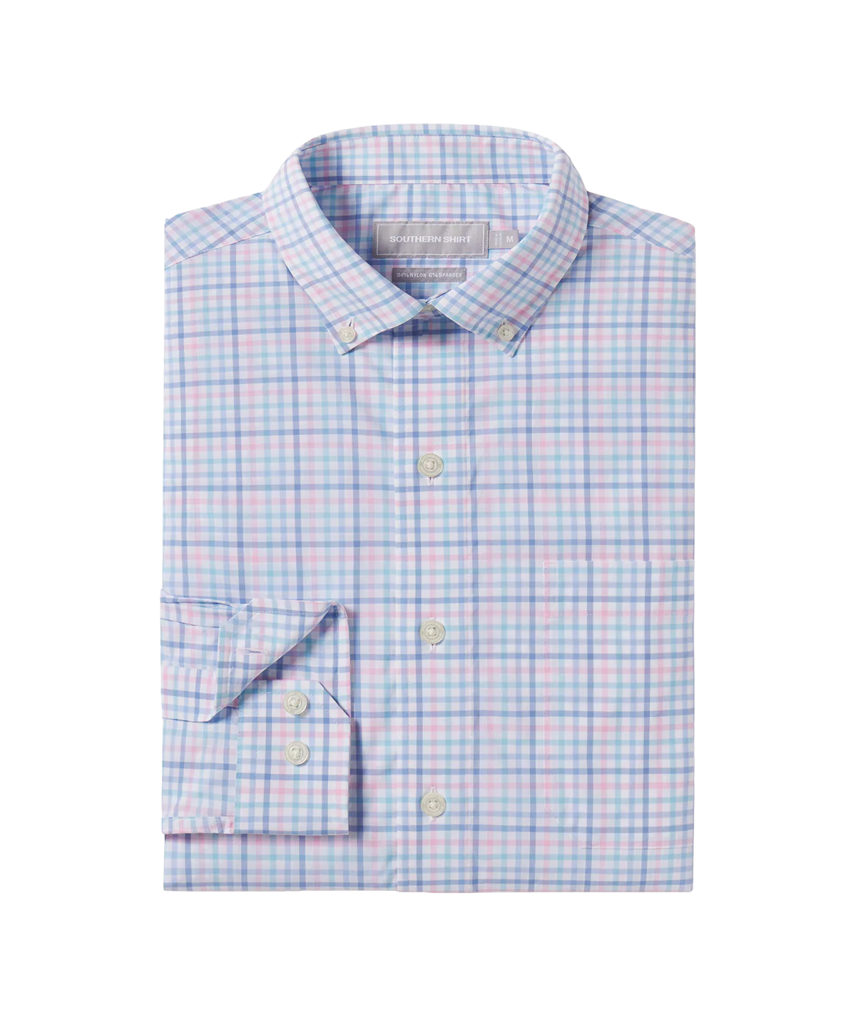Samford Check Button Up - Hydrangea