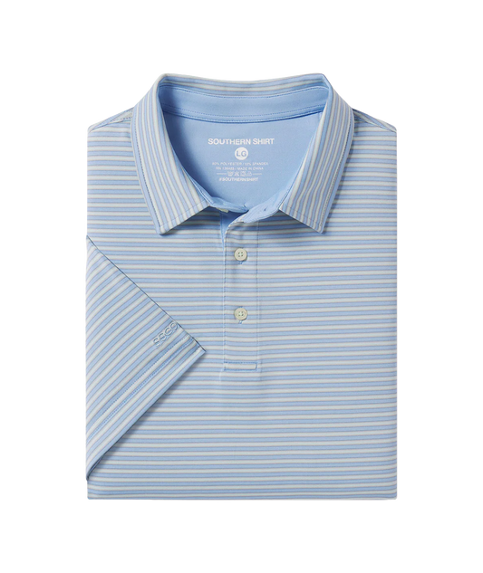 SSCO Scoreboard Stripe Polo - Tidewater
