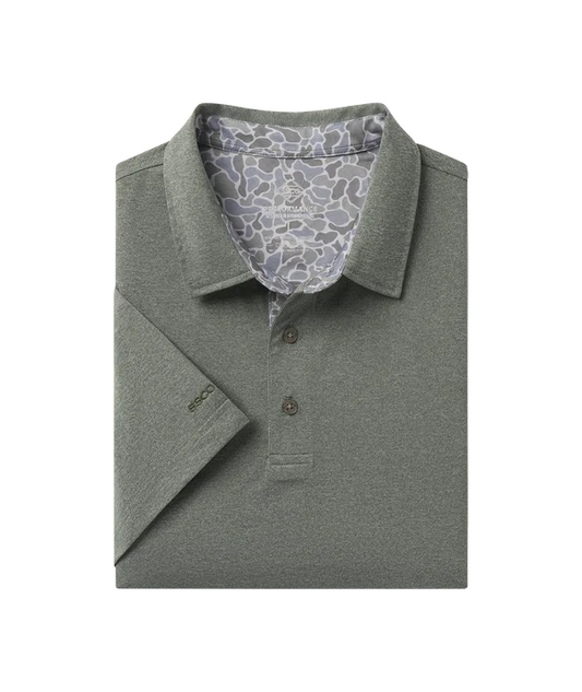 SSCO Grayton Heather Polo - Gunstock