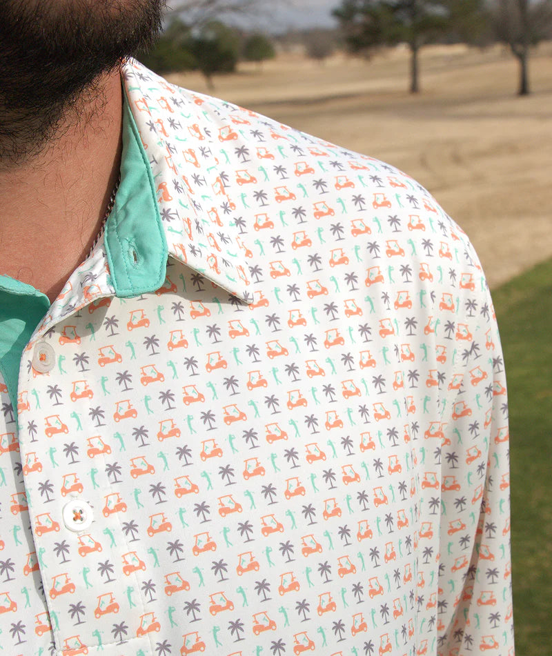 SSCO Par Fore Printed Polo - Palm Drive