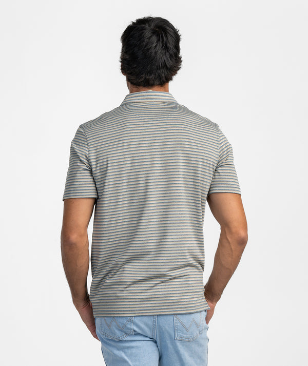SSCO Cahaba Heather Polo - Blue Ridge