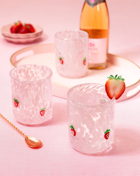 Strawberry Shortcake Charm Glass 17 oz
