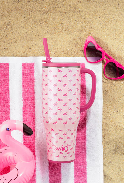 Swig 40oz Mega Mug - Flamingos
