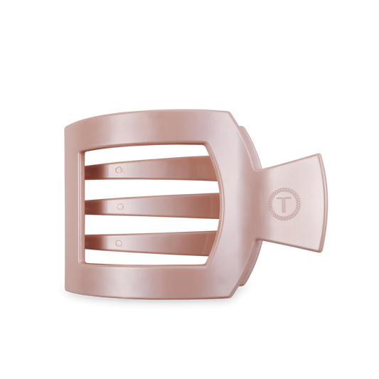 Teleties Pearly Pink Large Flat Square Hair Clip