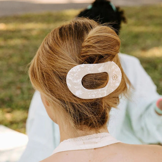 Teleties Large Round Flat Clip