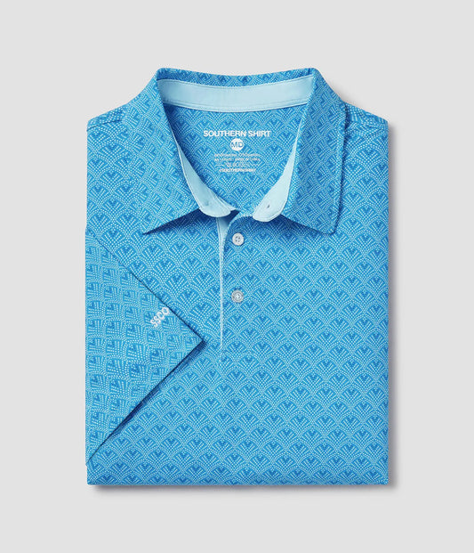 Sapphire Spring Printed Polo