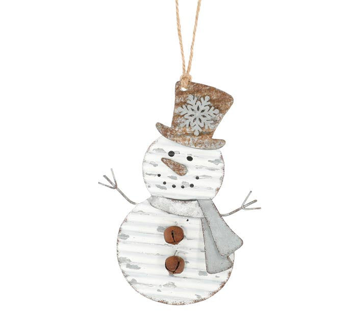 Tin Snowman Ornaments