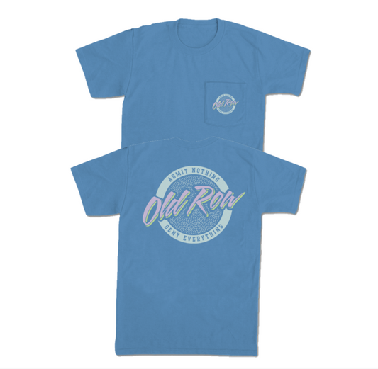 Old Row Circle Logo Tee - Washed Demin