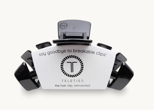 Teleties Large Jet Black Claw Clip