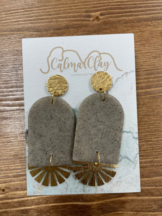 Calma Clay Sun Charm Earrings