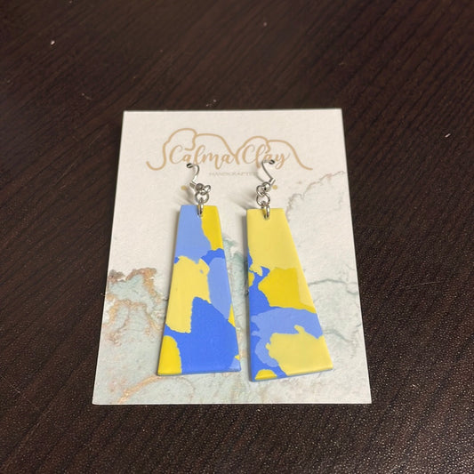 Calma Clay Yellow and Blue Trapezoid