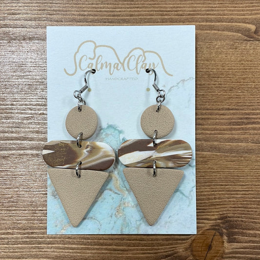 Calma Clay Brown Marbled Ice Cream